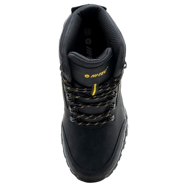 Hi-Tec Mens Nedin Mid Cut Walking Shoes 7.5 UK Black/Lime Black/Lime 7.5 UK