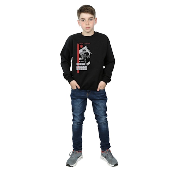 Star Wars The Last Jedi Captain Phasma Sweatshirt för pojkar 7-8 år Black 7-8 Years