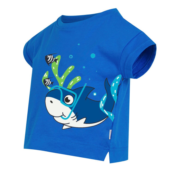 Regatta Barn/Barn Bubbles The Shark T-Shirt 18-24 Månader H Hawaiian Blue 18-24 Months