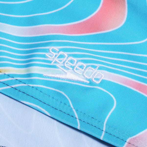 Speedo Pojkar Digitaltryck V-Cut Badshorts 15-16 År Marinblå Navy 15-16 Years