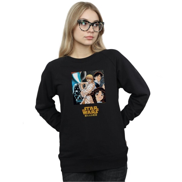 Star Wars Dam/Dam Anime Poster Sweatshirt L Svart Black L