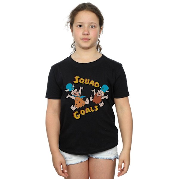 The Flintstones Girls Squad Goals Bomull T-shirt 7-8 år Svart Black 7-8 Years