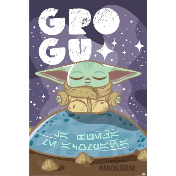Star Wars: The Mandalorian Grogu Cuteness Poster 91,5 cm x 61 cm Multicoloured 91.5cm x 61cm