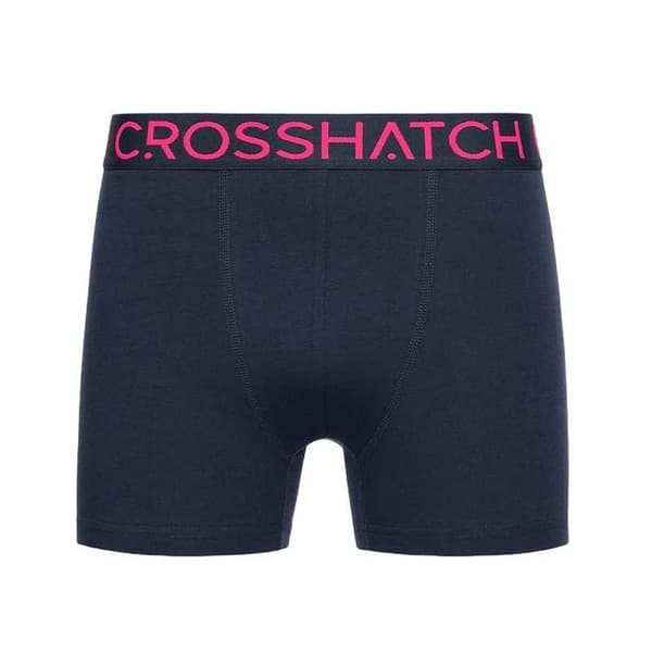 Crosshatch Chasma Boxershorts för män (5-pack) M Marinblå Navy M