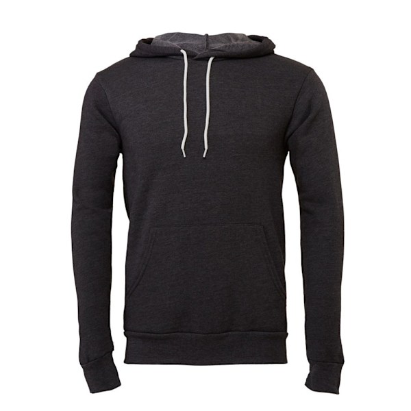 Bella + Canvas Unisex Adult Polycotton Pullover Hoodie L Mörk G Dark Grey Heather L