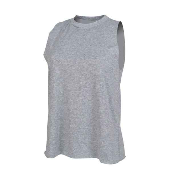 SF Dam/Kvinnor Hög Hals Ärmlös Väst / Topp S Heather Grey Heather Grey S