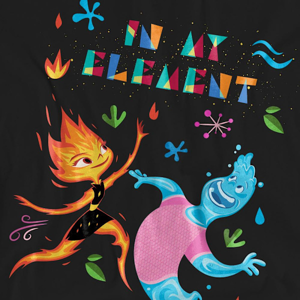 Elemental Unisex Vuxen In My Element Ember & Wade T-Shirt M Bla Black M