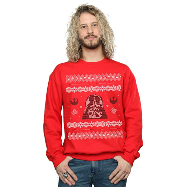 Star Wars Jul Darth Vader Fair Isle Sweatshirt S Röd Red S