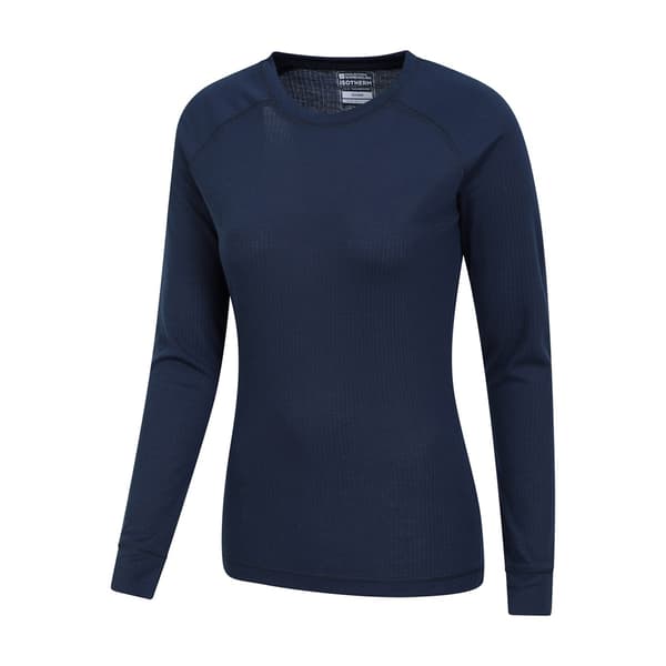 Mountain Warehouse Damernas Talus Termisk Baslager Topp ( Navy 16 UK