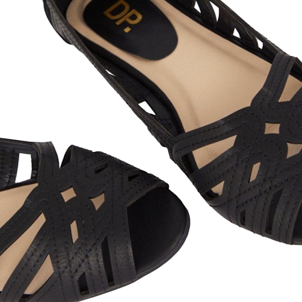 Dorothy Perkins Dam/Dam Prim Peep Toe Bred Pumps 5 UK Bla Black 5 UK