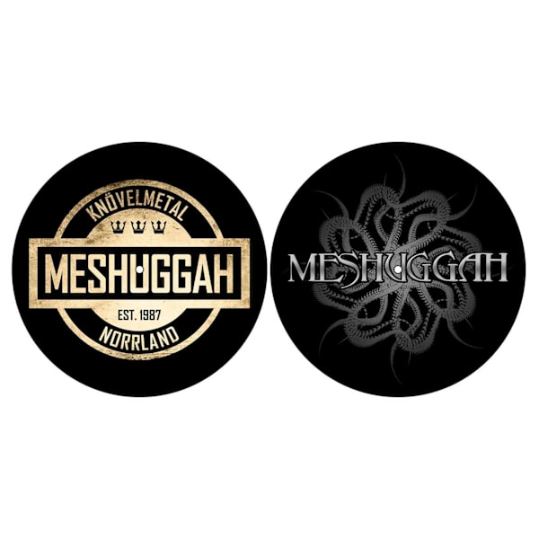 Meshuggah Spine Turntable Slipmat Set One Size Svart/Guld Black/Gold One Size
