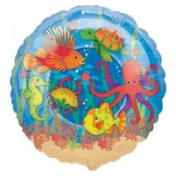 Spot on Gifts Ocean Friends Alla tillfällen Folieballong One Size Blue/Orange/Yellow One Size