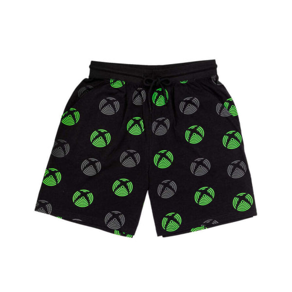 Xbox Men Gamer T-shirt & shorts Set S Svart/Grå/Grön Black/Grey/Green S