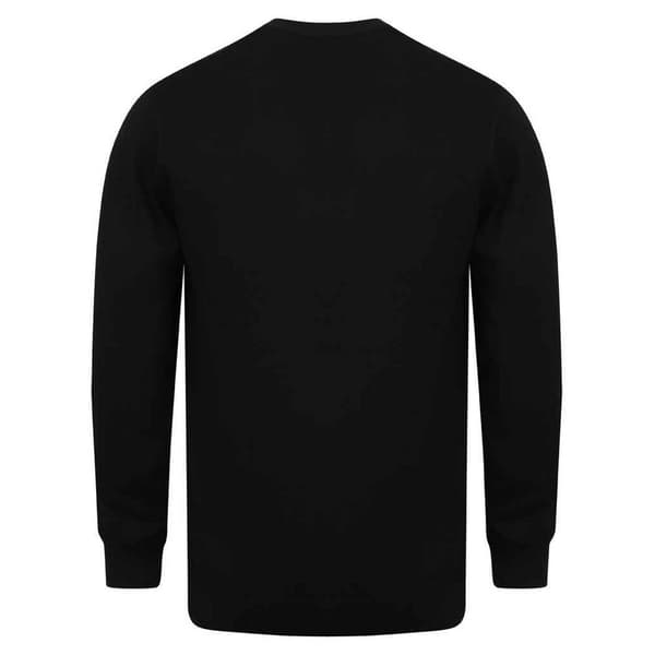 Henbury Herr Bomull Akryl V-ringad Koftan S Svart Black S