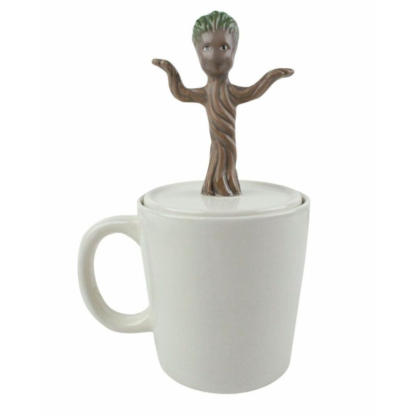 Guardians Of The Galaxy Dancing Baby Groot Mugg En one size Vit/B White/Brown One Size