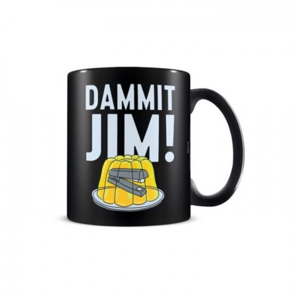The Office Dammit Jim! Mug En Storlek Svart/Grå/Gul Black/Grey/Yellow One Size