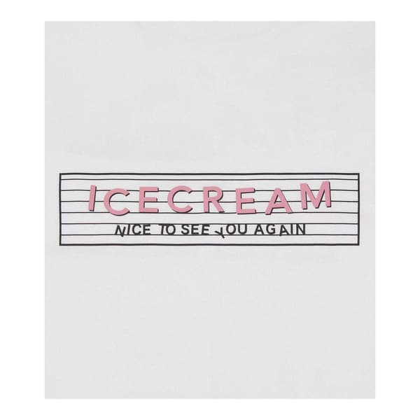 ICECREAM Herr Grafiskt Tryck Regular T-Shirt L Vit White L