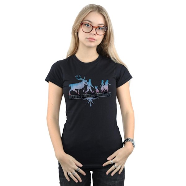 Disney Dam/Kvinnor Frozen 2 Believe In The Journey Silhouette Black L
