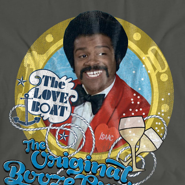 The Love Boat Unisex Vuxen Original Booze Cruise T-Shirt S Kolgrå Charcoal S