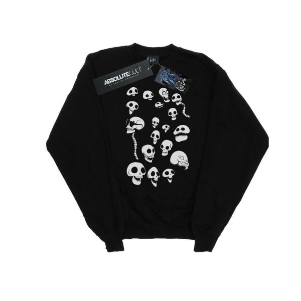 Corpse Bride Mens Afterlife Skulls Sweatshirt 4XL Svart Black 4XL