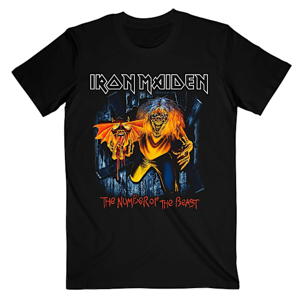 Iron Maiden Unisex Vuxen Number Of The Beast Eddie Burst T-Shir Black XL