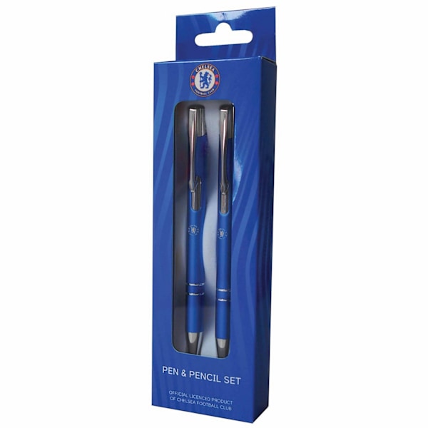Chelsea FC Crest Pen & Pencil Set One Size Blå Blue One Size