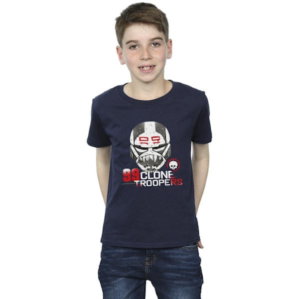 Star Wars Boys The Bad Batch 99 Clone Troopers T-shirt 7-8 år Navy Blue 7-8 Years