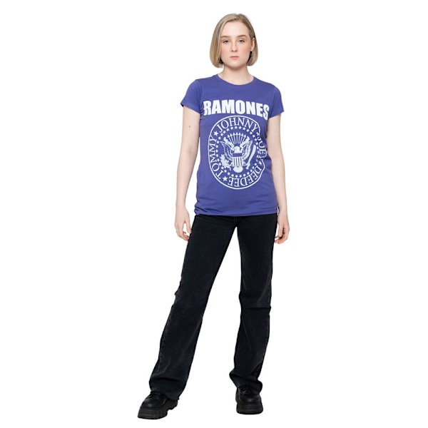 Ramones Dam/Kvinnors President Sigill Bomull T-Shirt XS Lila Purple XS