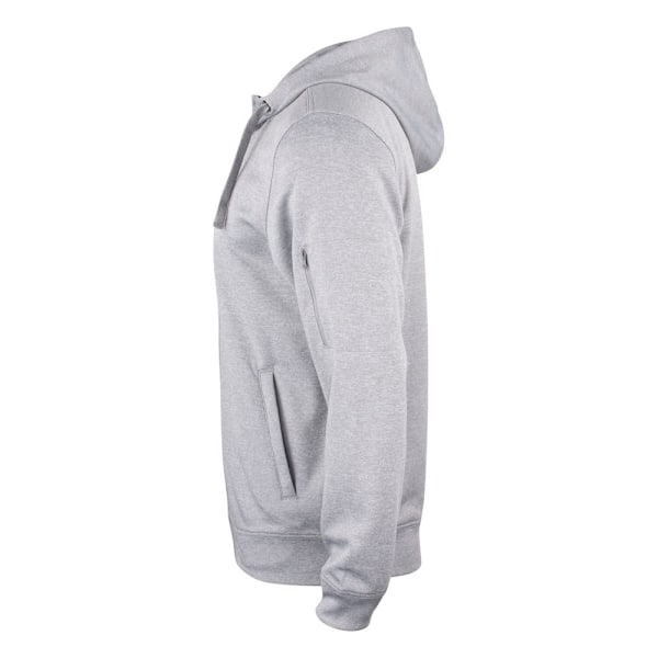 Clique Herr Basic Active Full Zip Hoodie XS Grå Melange Grey Melange XS