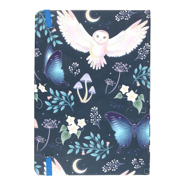 Something Different Nattflygning Uggla A5 Anteckningsbok En Storlek Blå/ Blue/White One Size