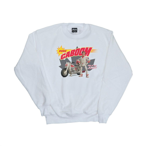 Disney Pojkar Toy Story 4 Duke Caboom King Of The Jump Sweatshirt White 7-8 Years