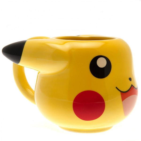 Pokemon 3D Mugg Pikachu En Storlek Gul Yellow One Size