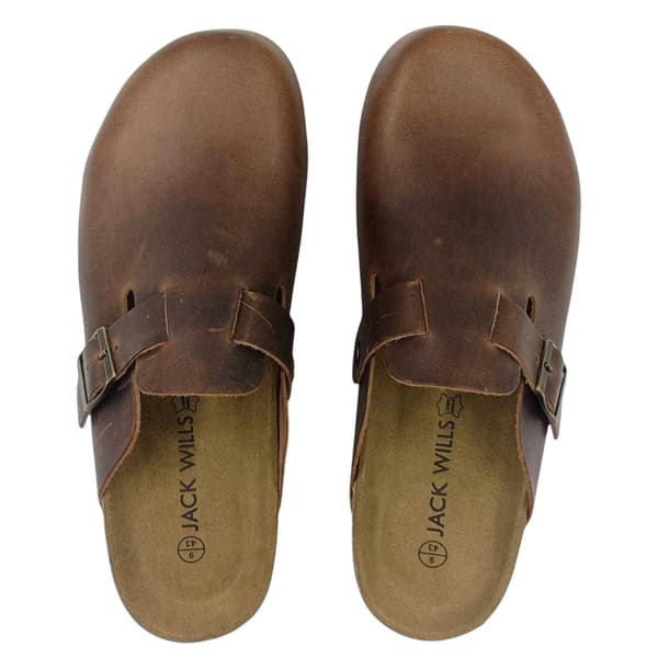 Jack Wills Herr Mocka Platta Mule Sandaler 9 UK Brun Brown 9 UK