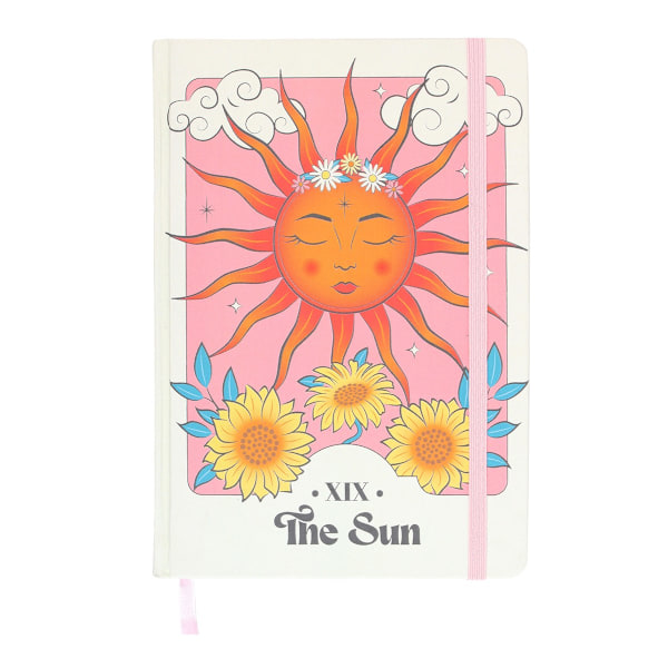 Something Different The Sun Celestial A5-anteckningsbok Storlek: One Size Rosa Pink/Yellow/Orange One Size