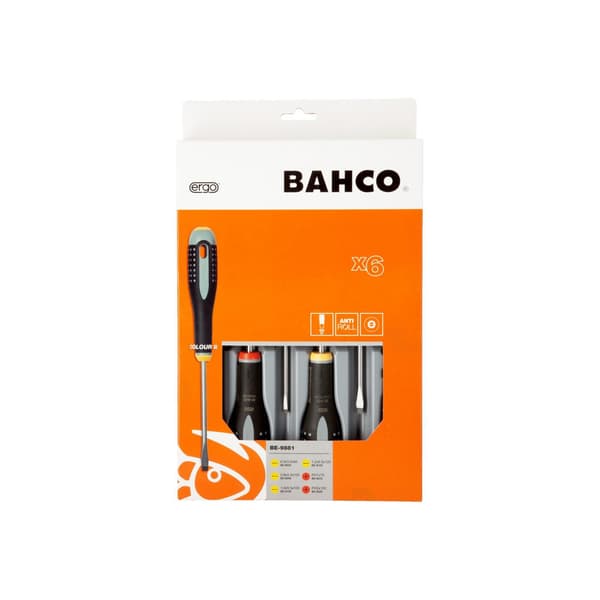 Bahco Be-9881 Ergo Skruvmejselset, 6 Delar En Storlek Multi Colo Multi Colour One Size