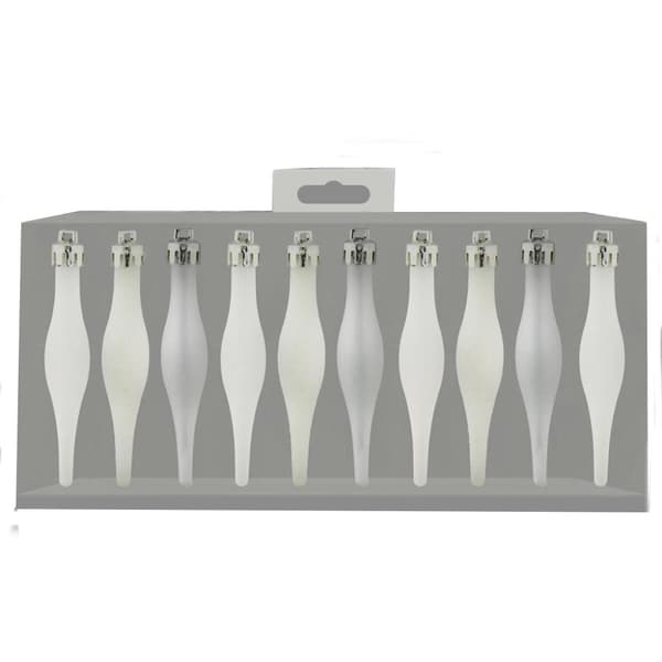 Scream Machine Droplet Bauble (10-pack) Storlek: One Size Vit White One Size