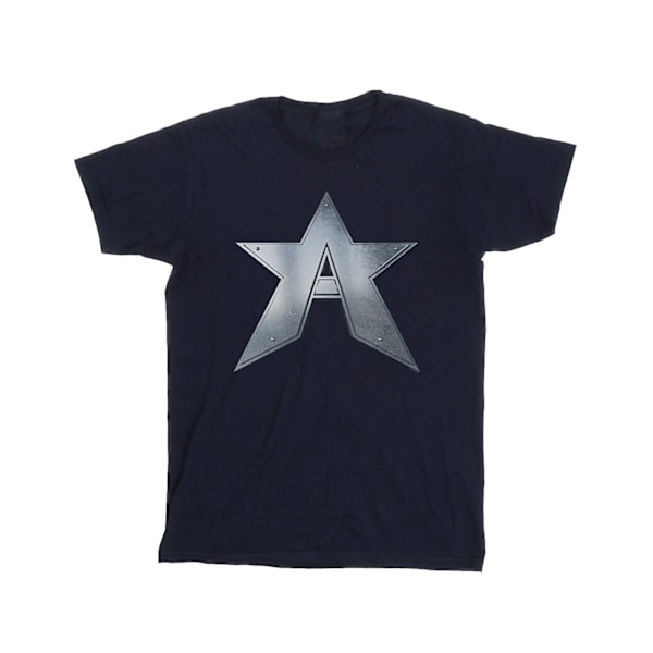 Marvel Herr The Falcon And The Winter Soldier A Star T-Shirt S Navy Blue S