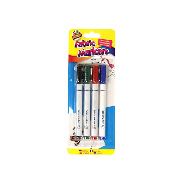 ArtBox tygmarkörer (4-pack) One Size Vit/Svart White/Black One Size