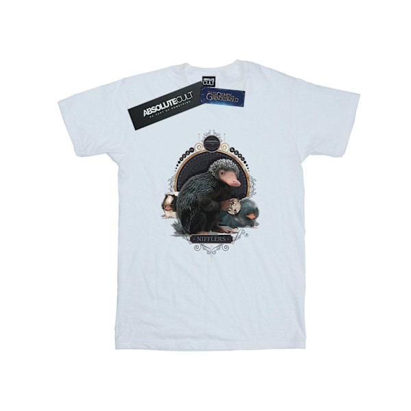 Fantastiska vidunder Boys Baby Nifflers T-shirt 7-8 år Vit White 7-8 Years