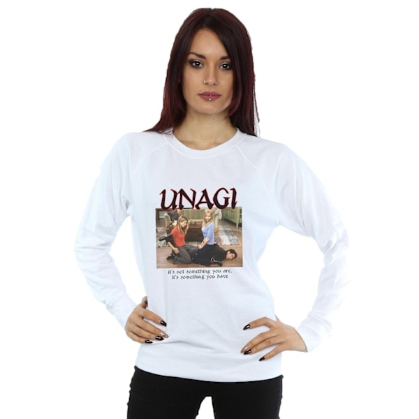 Friends Dam/Kvinnor Unagi Foto Sweatshirt S Vit White S