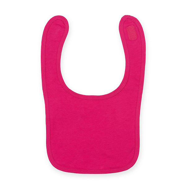 Larkwood Baby Unisex enfärgad och kontrastfärgad haklapp One Size Fuchsia Fuchsia One Size