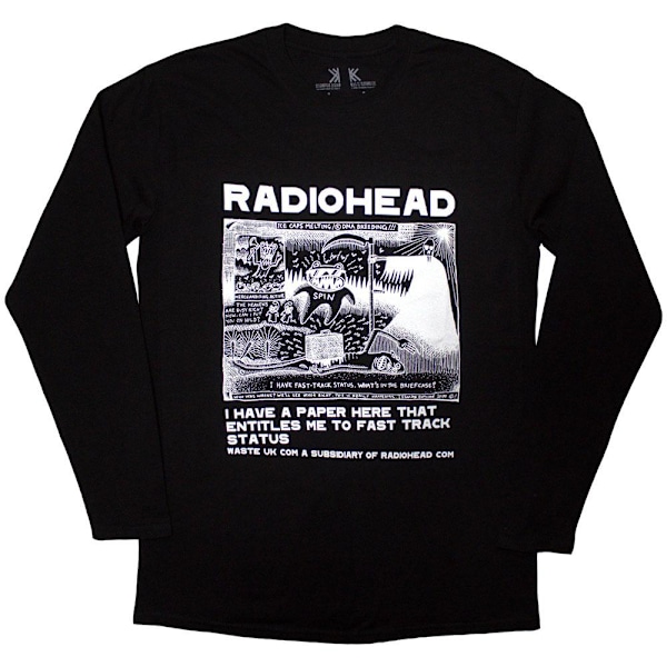 Radiohead Unisex Vuxen Ice Caps Långärmad T-shirt M Svart Black M
