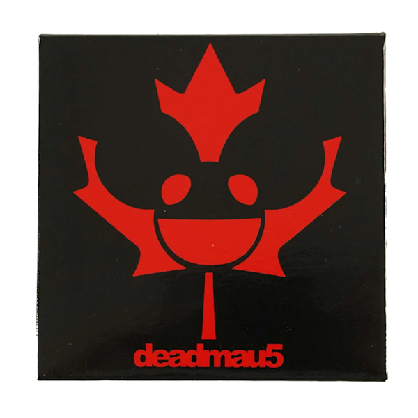 Deadmau5 Maple Mau5 Kylskåpsmagnet En Storlek Svart/Röd Black/Red One Size