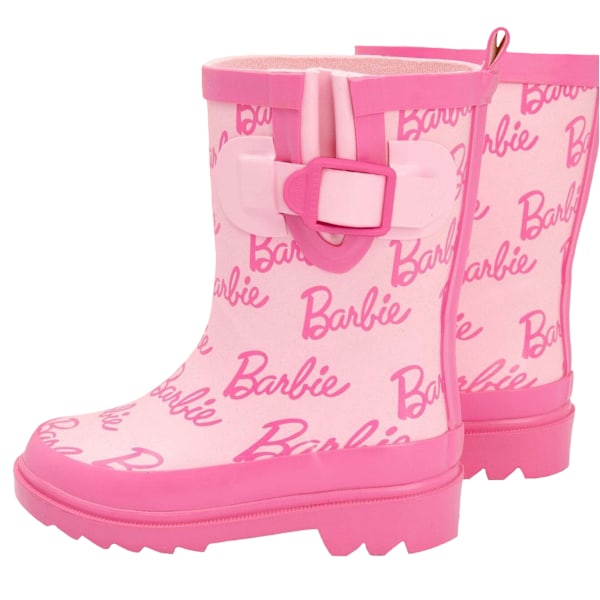 Barbie Barn/Kids Wellington Stövlar Storlek 10 UK Barnrosa Pink 10 UK Child