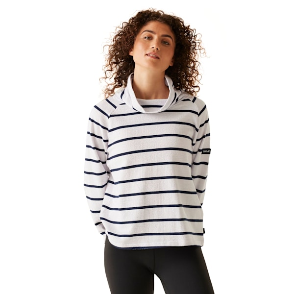 Regatta Dam/Kvinnor Havendo Sweatshirt 10 UK Vit/Marinblå White/Navy 10 UK