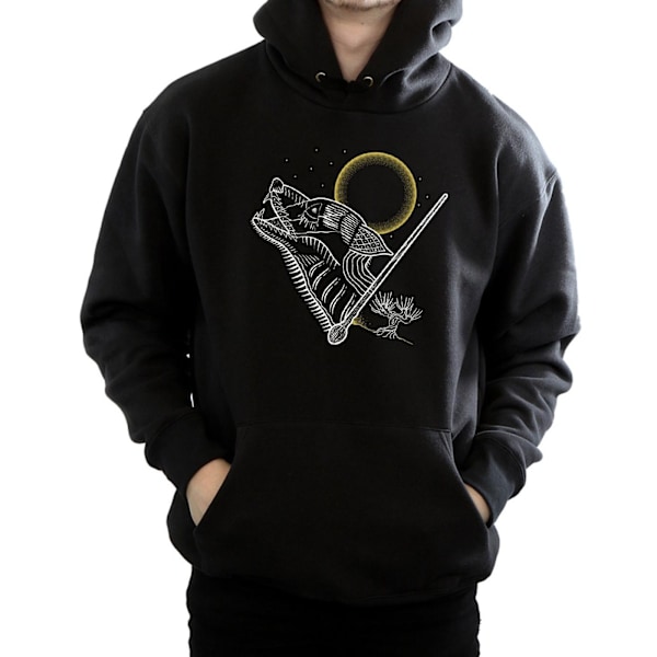 Harry Potter Herr Varulv Linje Konst Hoodie S Svart Black S