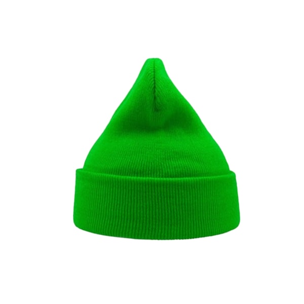 Atlantis Wind Double Skin Beanie med Turn Up One Size Safety G Safety Green One Size