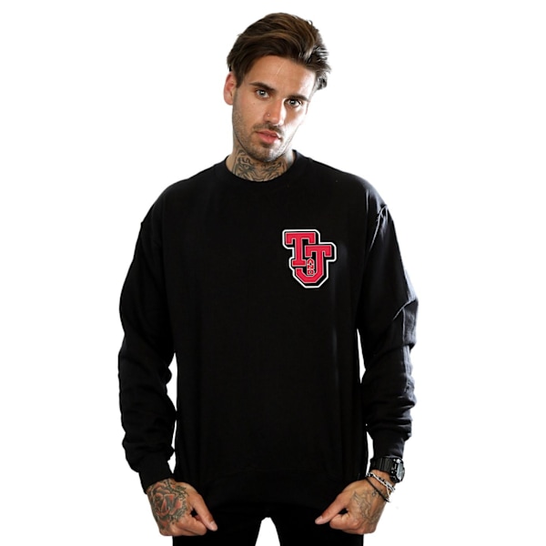 Tom And Jerry Mens Collegiate Logo Sweatshirt S Svart Black S