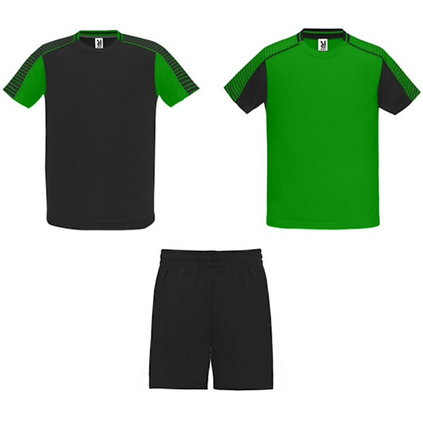 Roly Unisex Adult Juve Sports Sports Set M Fern Green/Solid Bla Fern Green/Solid Black M
