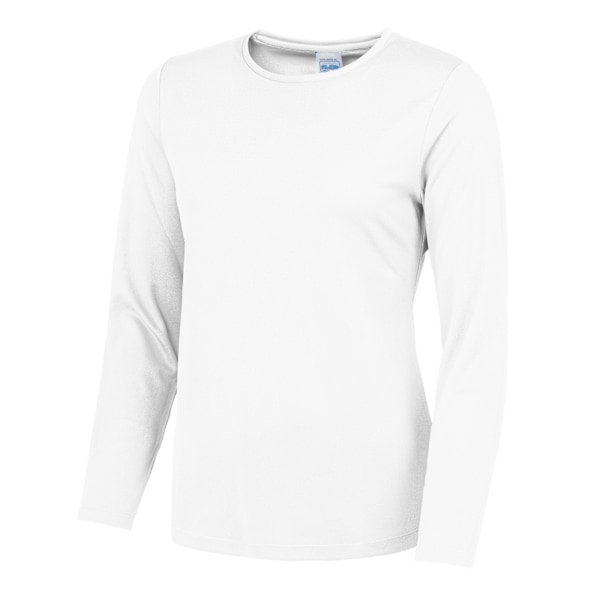 AWDis Cool Dam/Damer Girlie Långärmad T-shirt 14 UK Arct Arctic White 14 UK